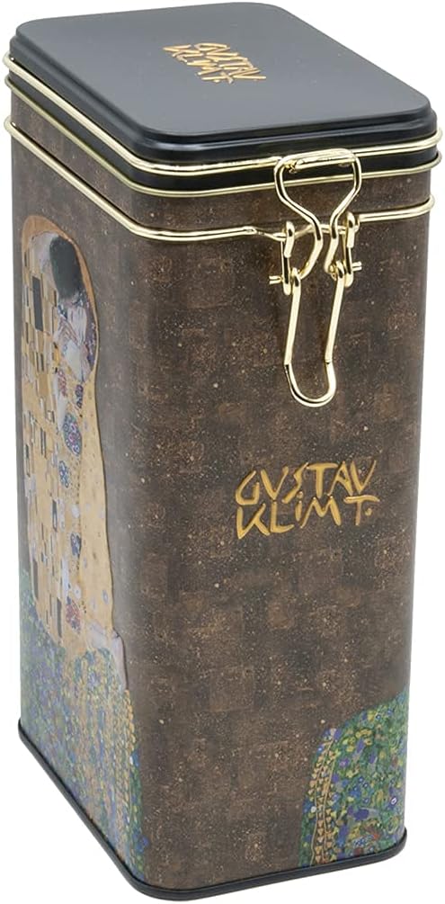 Fridolin Vorratsdose/Kaffeedose aus Metall mit Verschluss - Gustav Klimt: Der Kuss