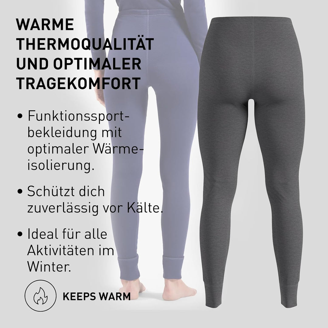 Odlo Thermo Leggings Damen Active Warm I Thermounterwäsche I Warme Skiunterwäsche I Lange Thermohose