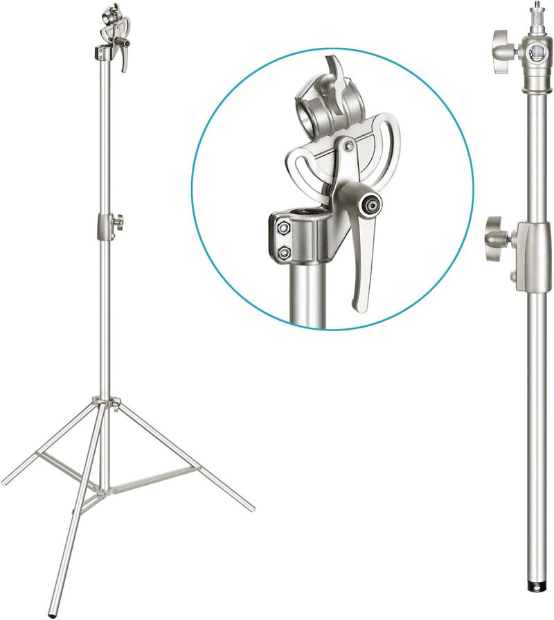 Neewer Fotostudio 2-in-1 Lichtstativ 123-385cm Höhenverstellbar mit 216cm Auslegerarm und Sandsack z