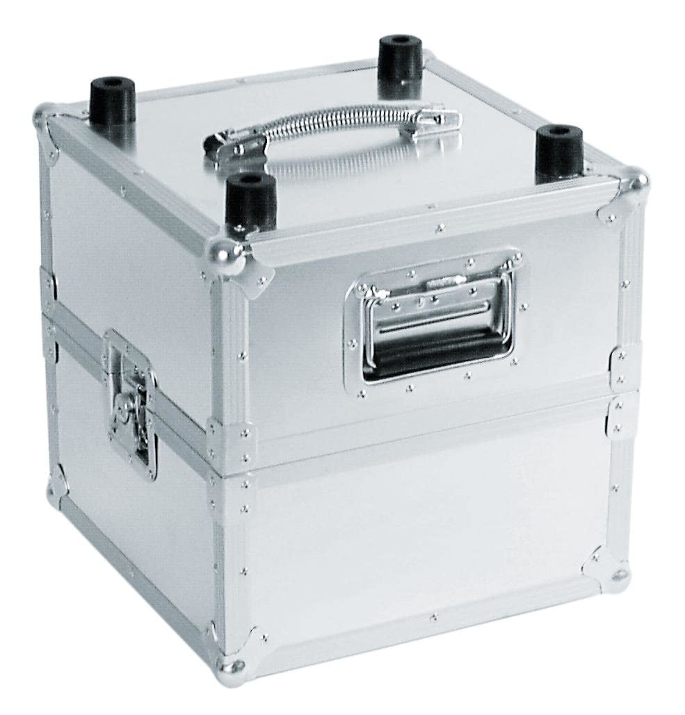 ROADINGER Platten-Case Profi ALU 50/50 glatt 100LPs | Platten-Case im Aluminiumgehäuse