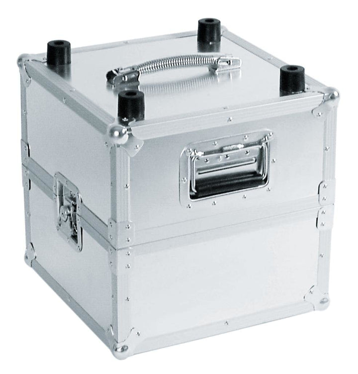ROADINGER Platten-Case Profi ALU 50/50 glatt 100LPs | Platten-Case im Aluminiumgehäuse
