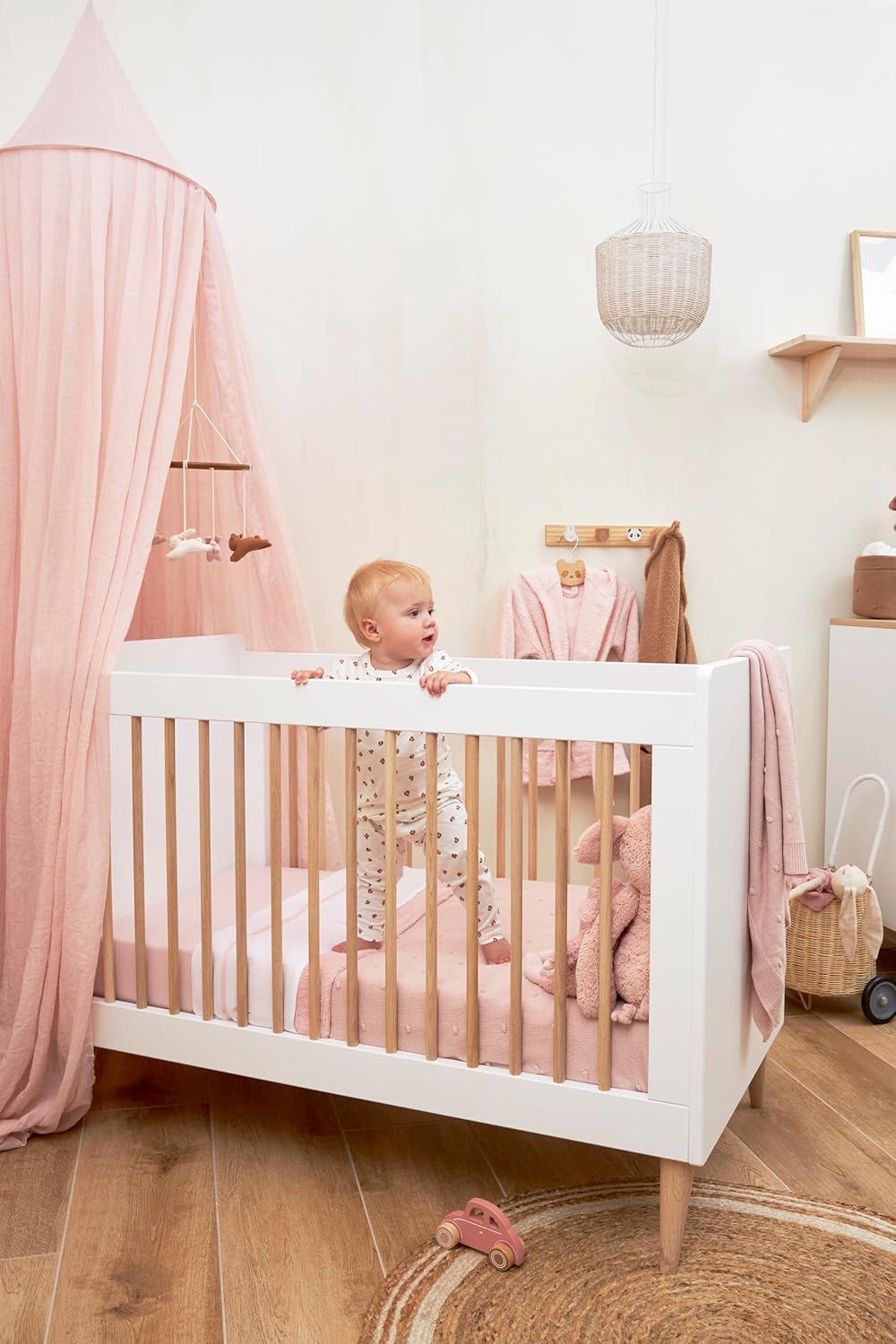 Meyco Baby Uni Betthimmel, Babyhimmel (Baldachin aus Baumwolle und Polyester, geschützte Umgebung, w