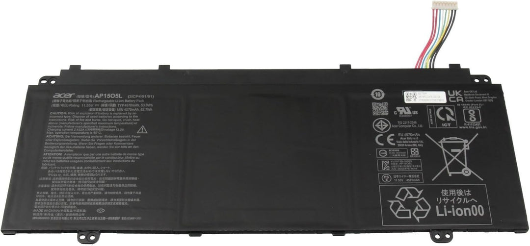Acer AP15O5L Original Akku 53,9Wh für Aspire S5-371, Aspire S5-371T, Swift 5 (SF514-51), Spin 5 (SP5