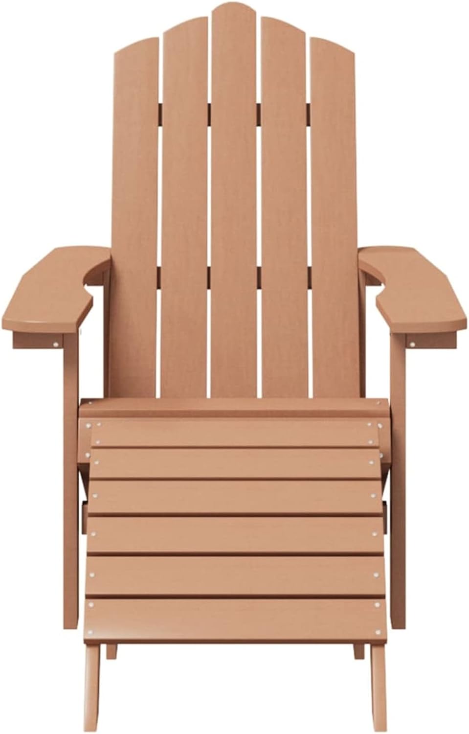 Gecheer Adirondack Gartenstühle mit Hocker & Tisch Gartensessel Deckchair Holzstuhl Stuhl Sessel Ter