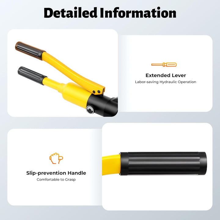 13 Ton Hydraulischer Bolzenschneider, 4-22mm Tragbar Stahlschneider, Hydraulischer Schneider Baustah