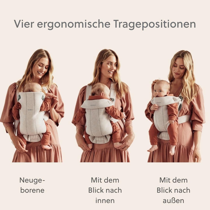 BabyBjörn Babytrage Mini, 3D-Jersey, Hellbeige 3D-Jersey Hellbeige, 3D-Jersey Hellbeige