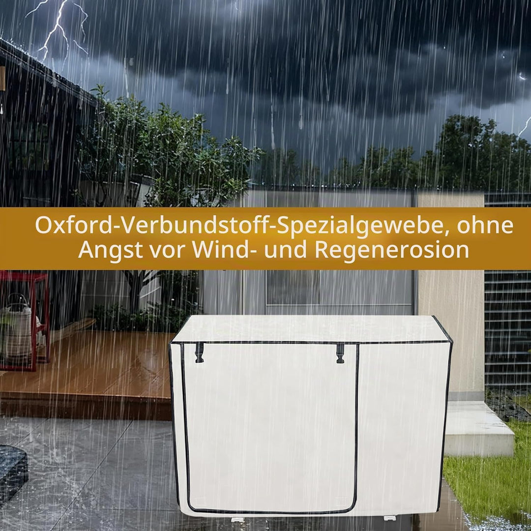 Sunsiou Klimaanlagenabdeckung Aussen 74x26x54cm, Abdeckung für Klimaanlage mit Schnalle, Wasserdicht