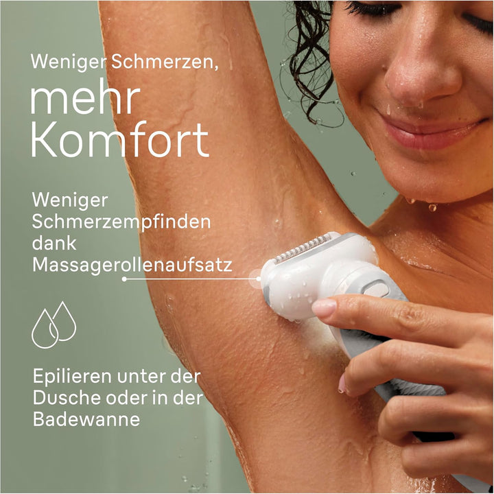 Braun Silk-épil 9, Epilierer Damen / Haarentferner für langanhaltende Haarentfernung, Ladyshaver, Fa