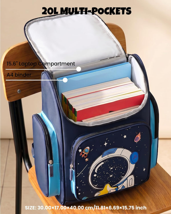 Amythe Schulrucksack Jungen 8-15 Jahre, Wasserdichte Schultasche für 3.-10. Klasse, Kinder Schulranz