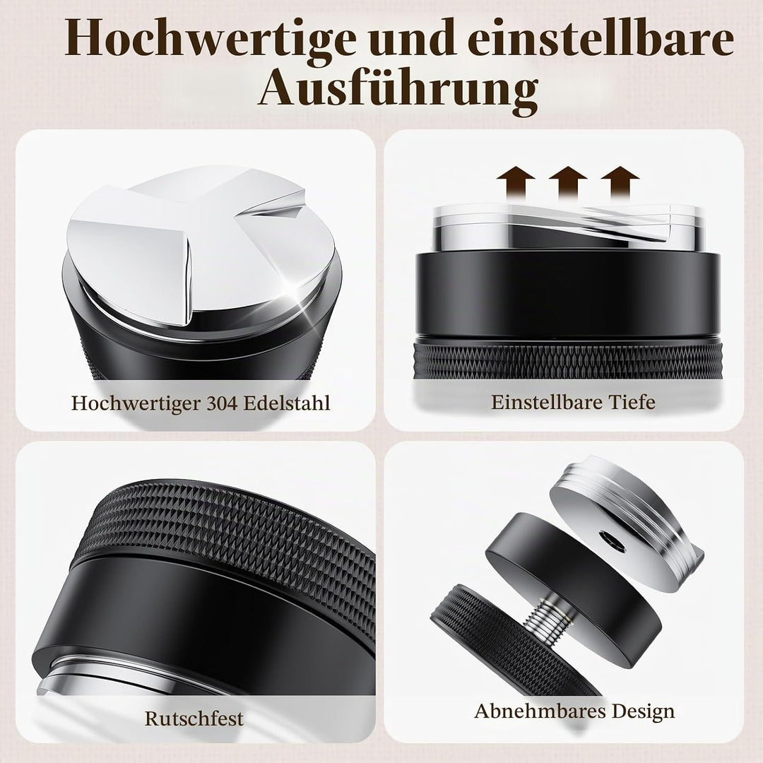 NEUTYPECHIC Coffee Distributor 53mm, Espresso Leveler Ausgleichwerkzeug für 54mm Kaffee Siebträger,