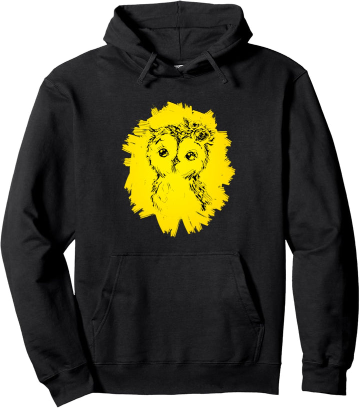 Eule Motiv Raubvogel Vögel Tiere Krallen Schnabel Eulen Pullover Hoodie