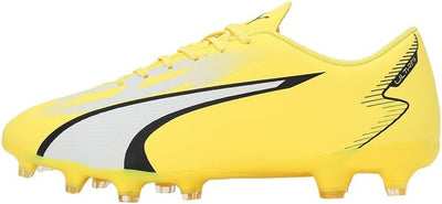 PUMA Herren Ultra Play Fg/Ag Fussballschuh 44.5 EU Gelb Schwarz Yellow Blaze Puma White Puma Black,