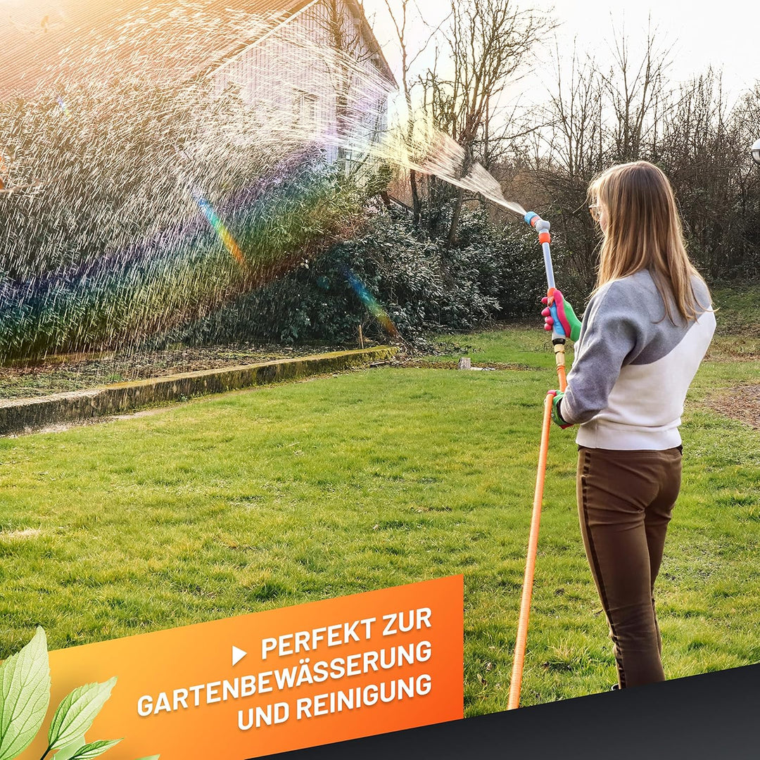 GRÜNTEK Giessstab Wasserlanze Reinigungs-Stab Gartenbrause für Gartenbewässerung, KFZ- und Fahrradre
