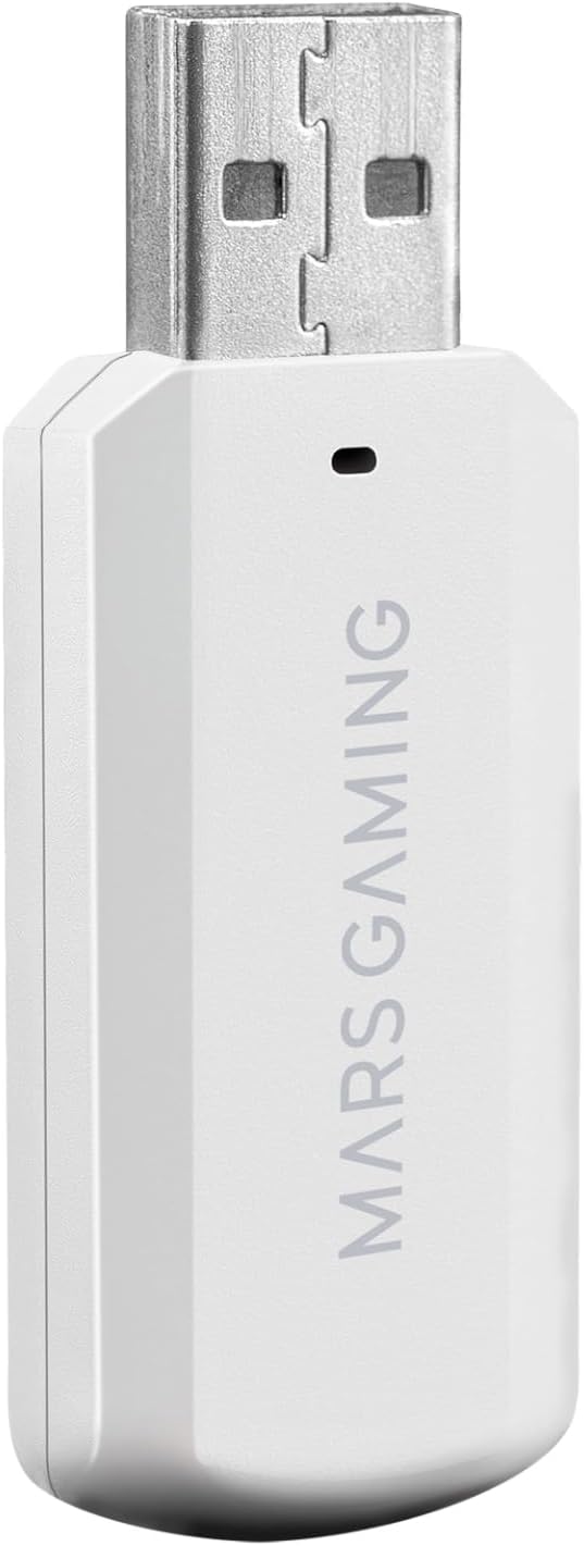 MARSGAMING Mars Gaming MHW-100 Weiss, Drahtloses Headset ARGB Flow, Abnehmbares ENC-Mikrofon, Ultral