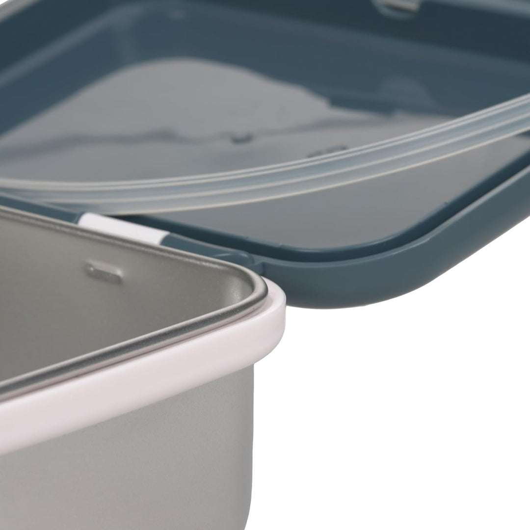 LÄSSIG Kinder Brotdose Edelstahl Lunchbox Frühstücksbox Nachhaltig Kindergarten Schule/ Happy Prints