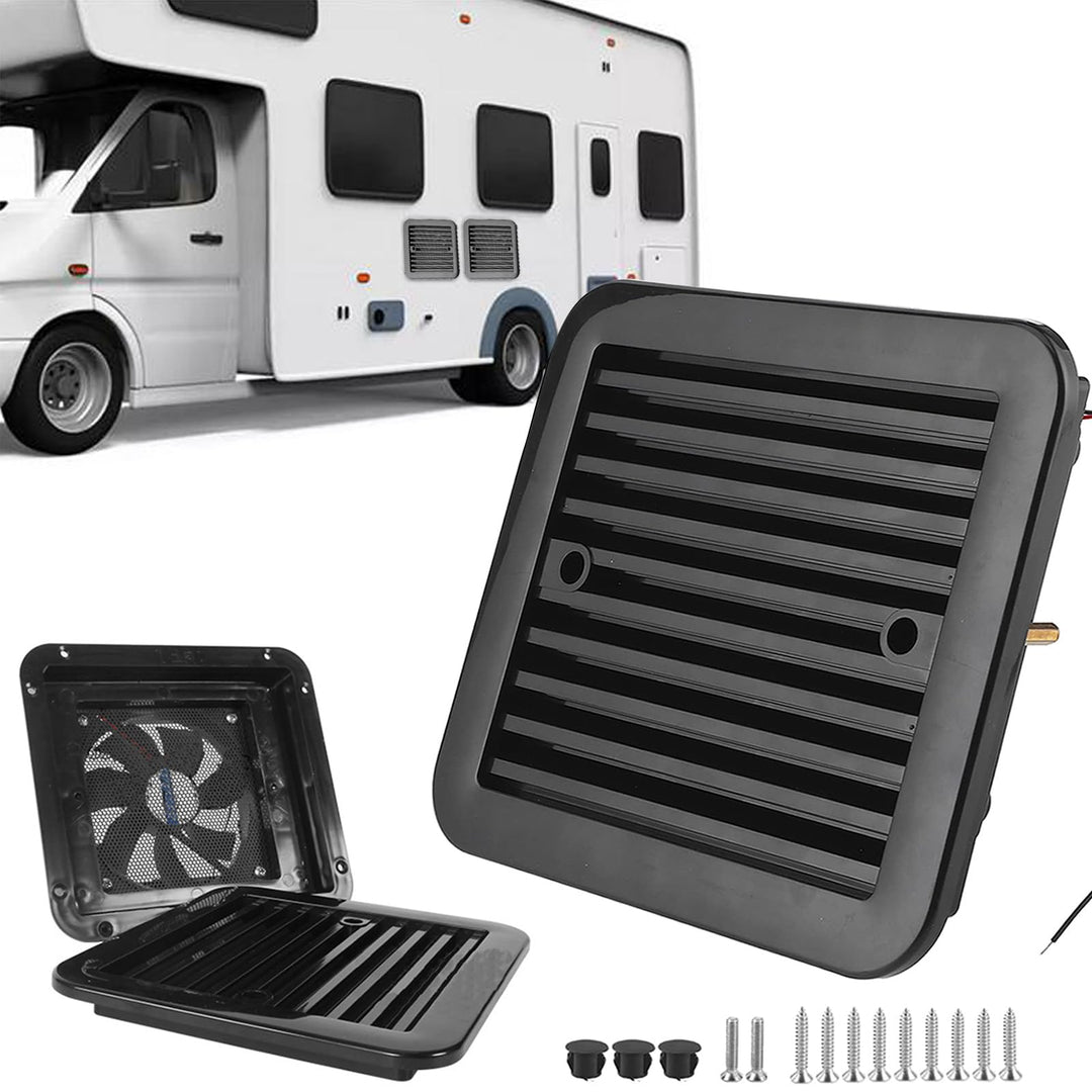 AUTOXBERT Lüftungsventilator für Wohnwagen, 2,4W 12V Lüftungsventilator geräuscharmes Lüftungsgebläs