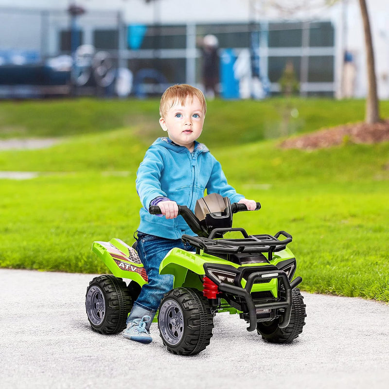 HOMCOM Mini Elektro-Quad Kinder Elektro ATV Frontlicht Kinderfahrzeug Elektroquad für 18-36 Monate K