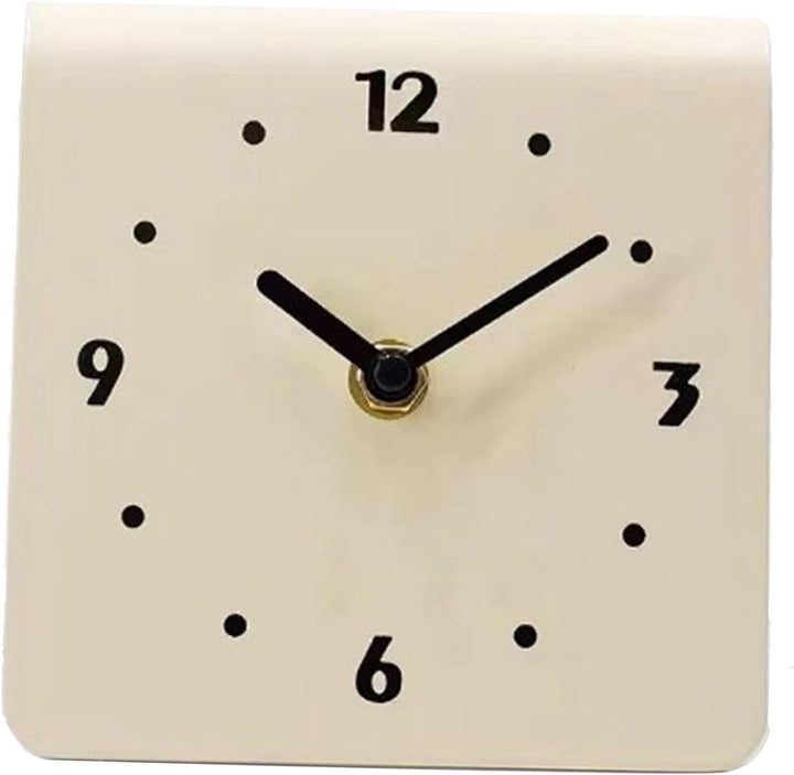SIXRUN Tischuhr, Desktop-Uhr, Schlicht, Modern, Leises Uhrwerk, Metall-Schreibtischuhr, Ornament für