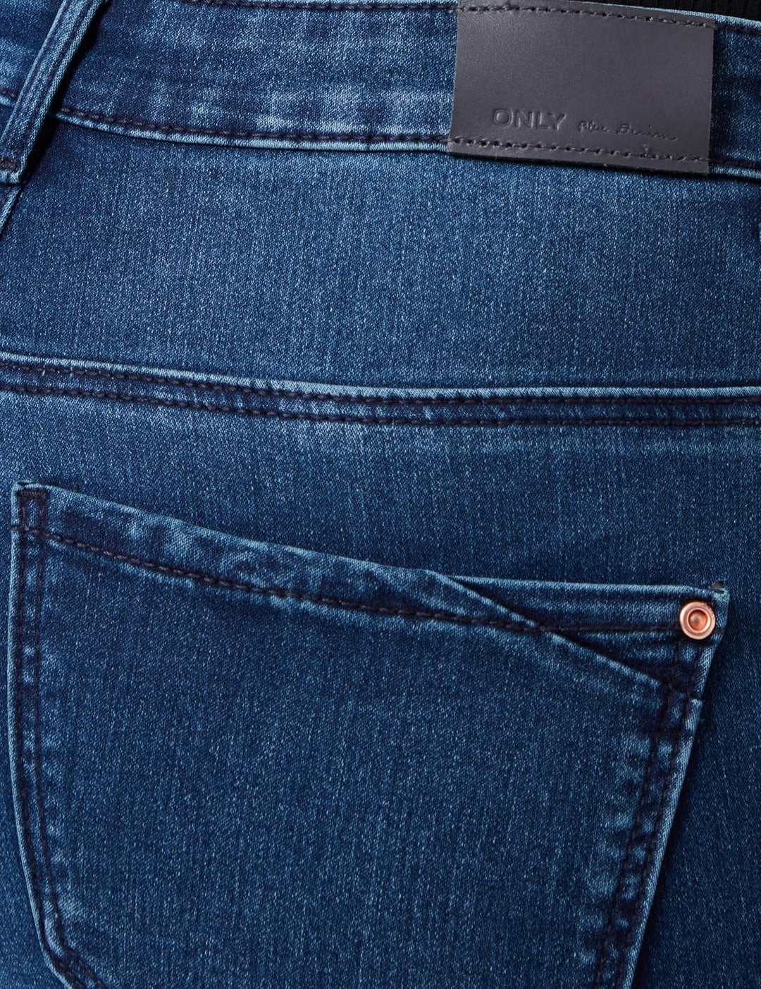 ONLY Female Skinny Jeans ONLBLUSH Mittlere Taille Skinny Fit Jeans XS / 32L Dark Blue Denim, XS / 32