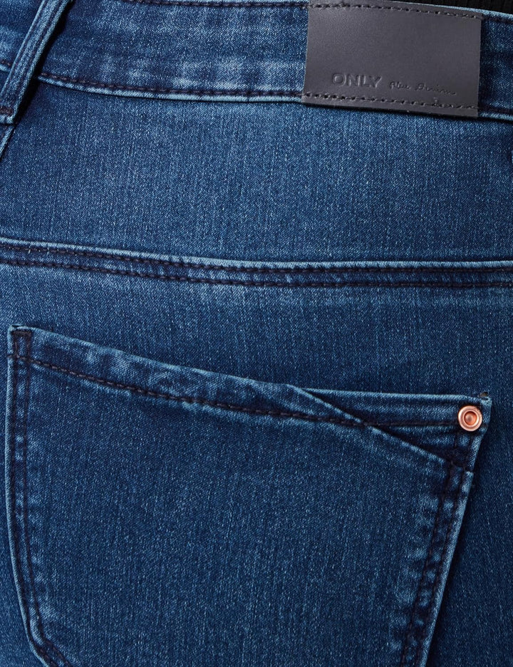 ONLY Female Skinny Jeans ONLBLUSH Mittlere Taille Skinny Fit Jeans XS / 32L Dark Blue Denim, XS / 32