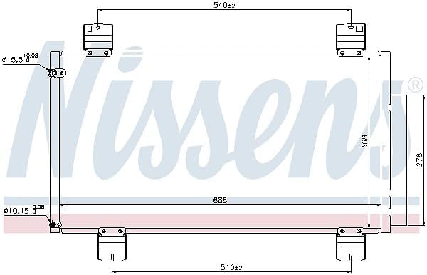 Nissens 940113 Kondensator, Klimaanlage