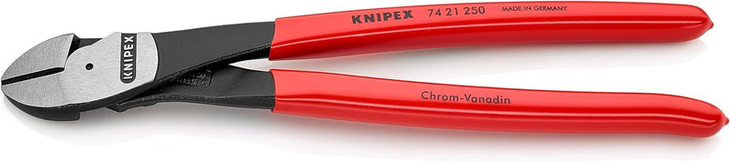 Knipex Kraft-Seitenschneider schwarz atramentiert, mit Kunststoff überzogen 250 mm 74 21 250