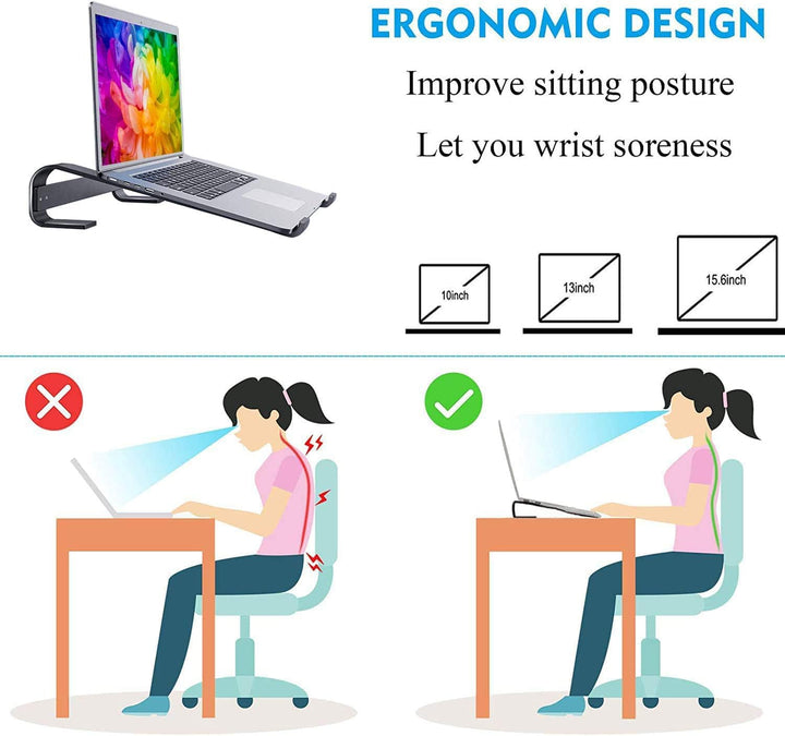 Geschenk für Männer Laptopständer Laptop Ständer - Ergonomisch Aluminium Computerständer PC Halter L