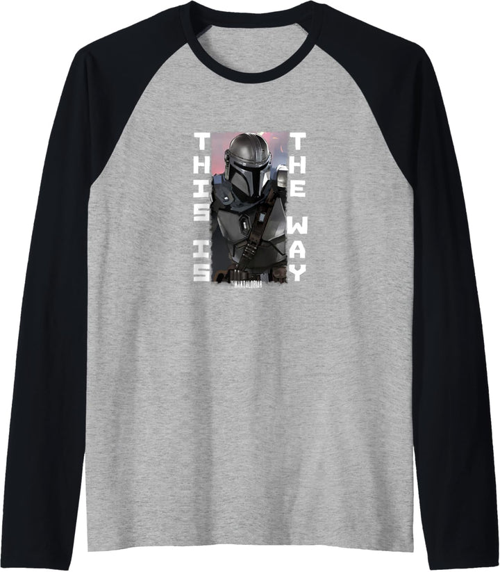 Star Wars Mando Blaster Battle Poster Raglan