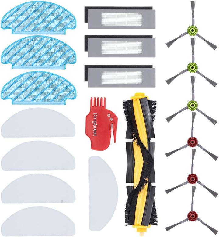 Ersatzset für ECOVACS DEEBOT T8 T8 AIVI T9 T9+ N8+ N8 PRO N8 PRO+ Staubsauger - Packung mit 1 Hauptb