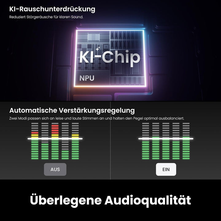 Insta360 Mic Pro (1 TX + 1 RX), kabelloses Mini-Lavalier-Mikrofon für iPhone/Kamera/Android, Videoau