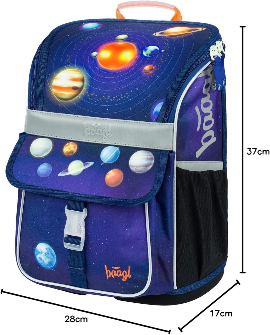 Baagl Schulranzen Jungen Mädchen für 1. Klasse - Ergonomische Schultasche für Kinder - Schulrucksack