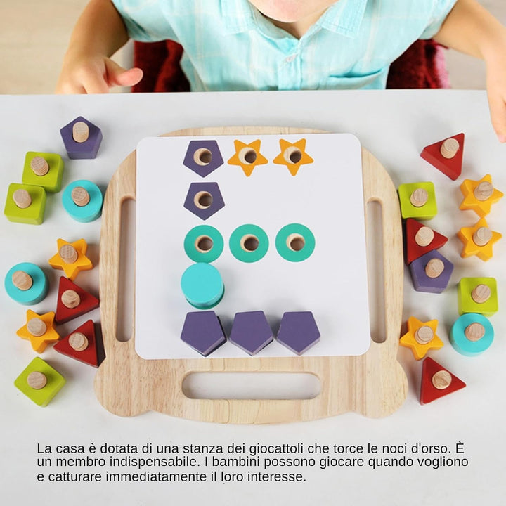 Brust-Schraubenspielzeug, Holzschraubendreher-Spielzeug | PEG Holzschrauben-Puzzlespiel | Lernset fü