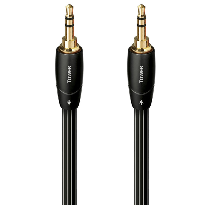 AudioQuest 3m Tower 3,5 mm - Audiokabel (3,5 mm, 3,5 mm, männlicher Stecker, Gold, Schwarz, Kupfer)