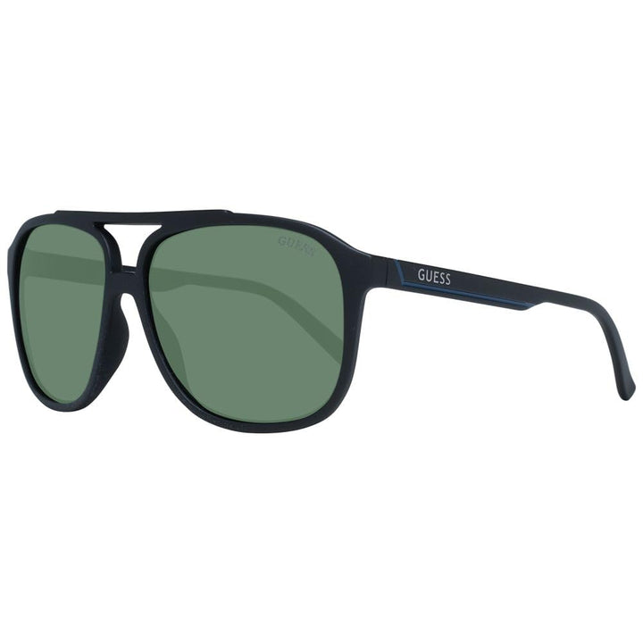 Guess Unisex Gf5084 6002n Sunglasses, Schwarz matt/Grün, One Size