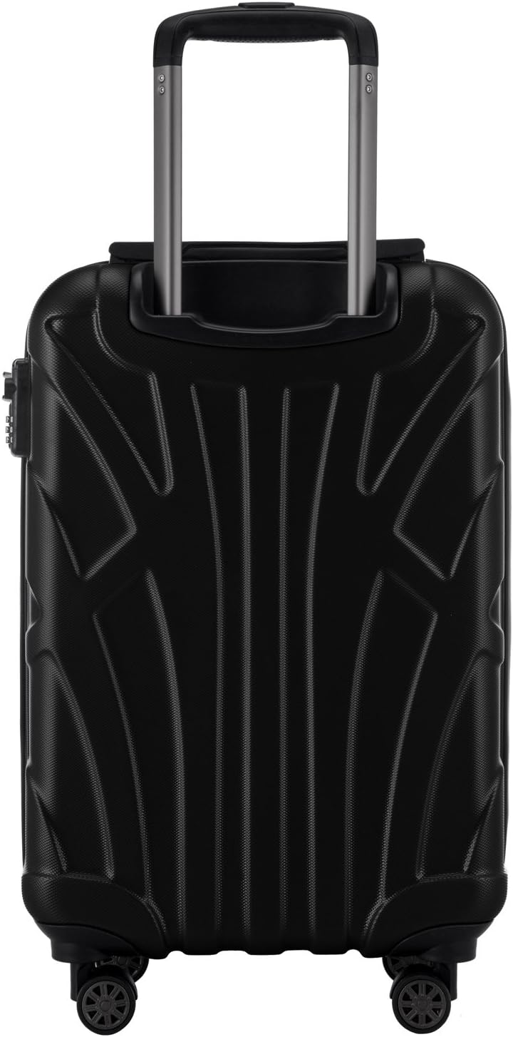 suitline Handgepäck Hartschalen-Koffer Koffer Trolley Rollkoffer Reisekoffer, TSA, 55 cm, ca. 34 Lit