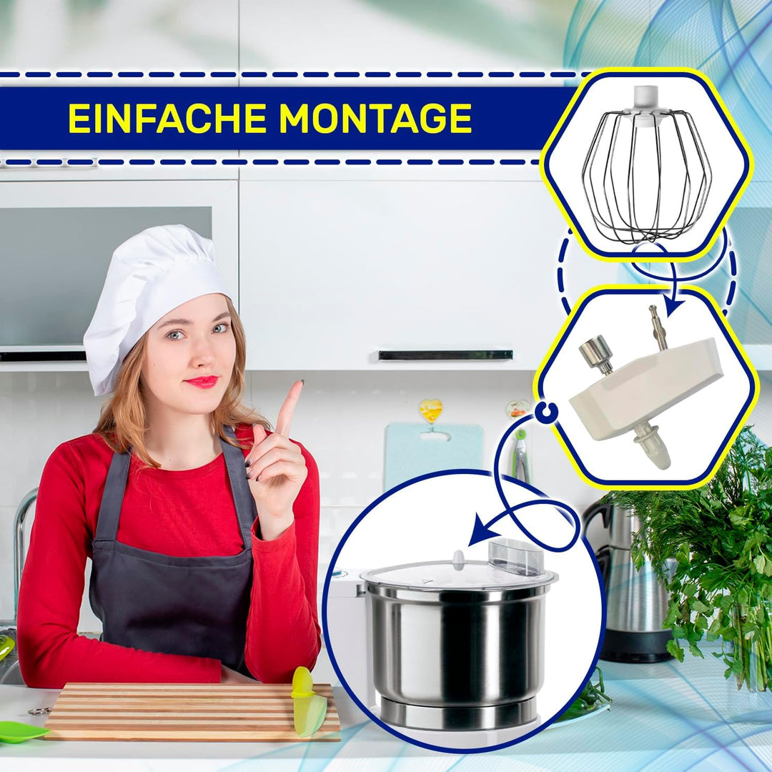 MONTERAL Schneebesen für die Küchenmaschine mit dem Originalcode BR67051257 67051257 für Braun Multi