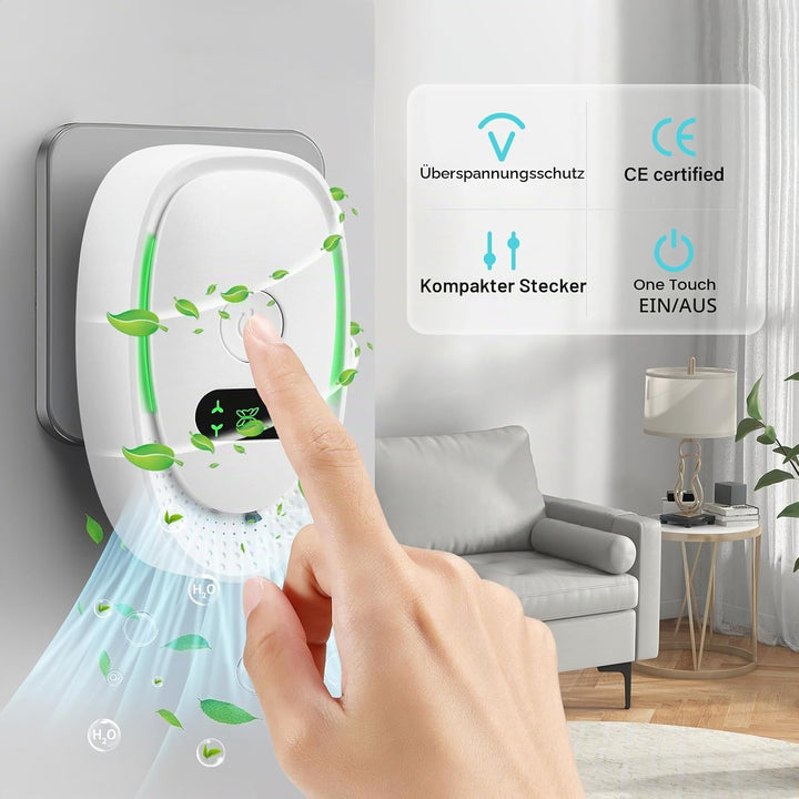 Luftreiniger, Plug in Air Purifier, 4PCS Steckbarer Negativ Ionen Luftreiniger, Air Purifier Ionizer