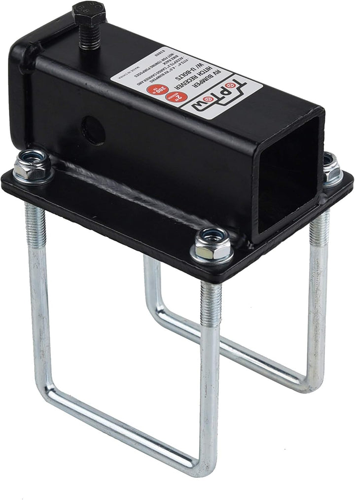TOPTOW 63800 Wohnmobil-Anhänger-Adapter, 5,1 cm, für Stossstangen mit den Massen 10,2 x 10,2 cm und