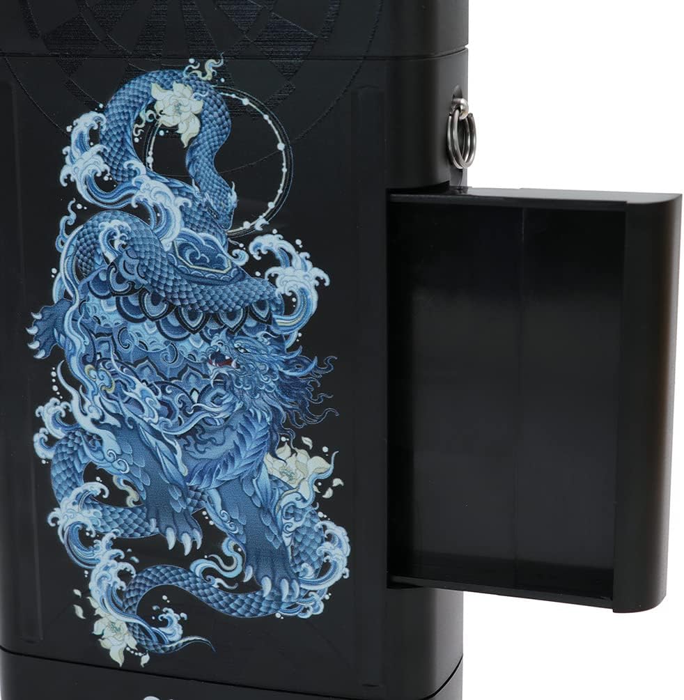 CUESOUL ANTIE Hard Dart Case, Hält 6 Steeldarts/Soft Tip Darts und zusätzliches Zubehör, mit Vier my