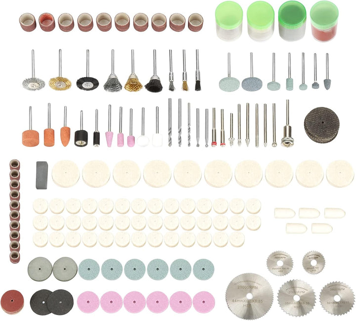 242 Pcs Zubehör Set, Zubehoer für Multifunktionswerkzeug Rotary Tool Zubehör Set Mehrzweck Zubehörse