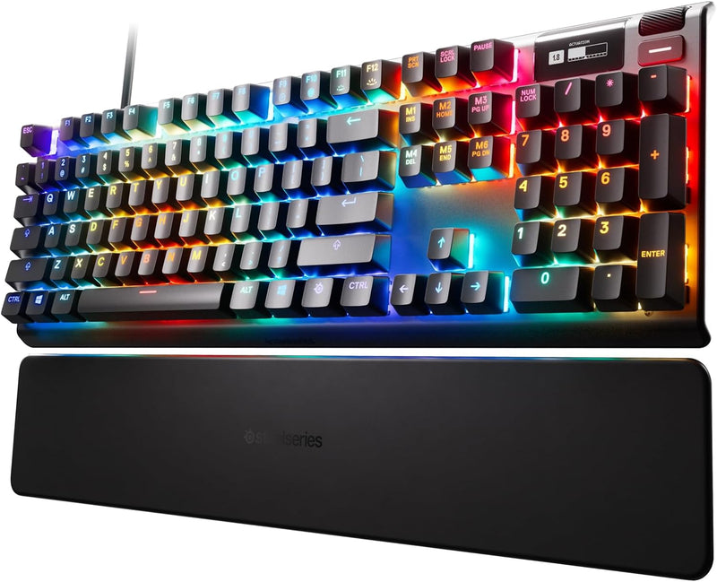 SteelSeries Apex Pro Mechanische Gaming-Tastatur – einstellbare Betätigungsschalter – weltweit schne