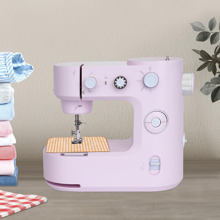 Elektrische Nähmaschinen Mini-Heimnähmaschine für DIY in Häusern Fabriken oder Geschäften (rose), Ro