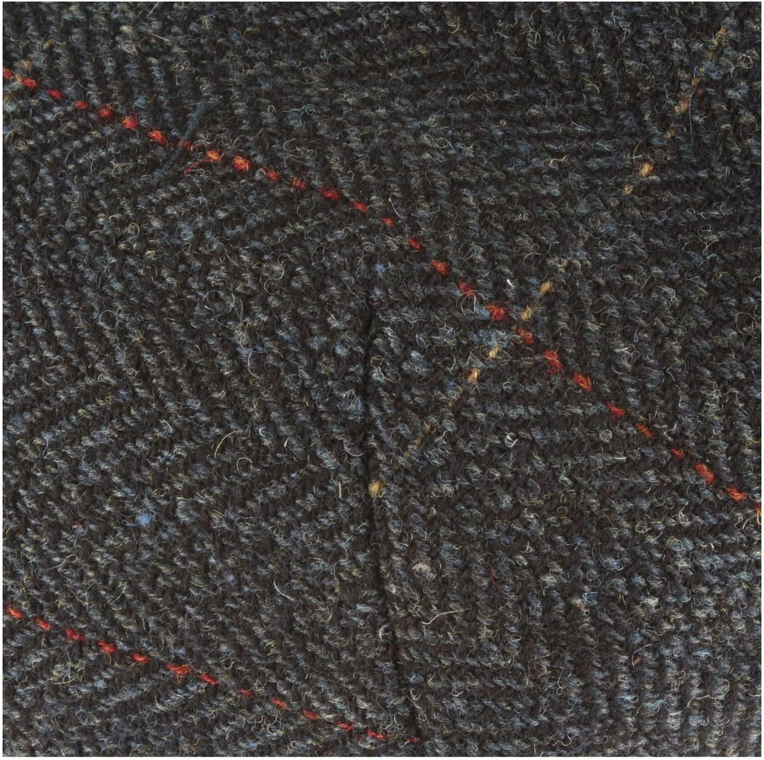 Breiter Herren Winter Schiebermütze mit Ohrenklappen Flatcap Schirmmütze 100% Wolle mit ausklappbare