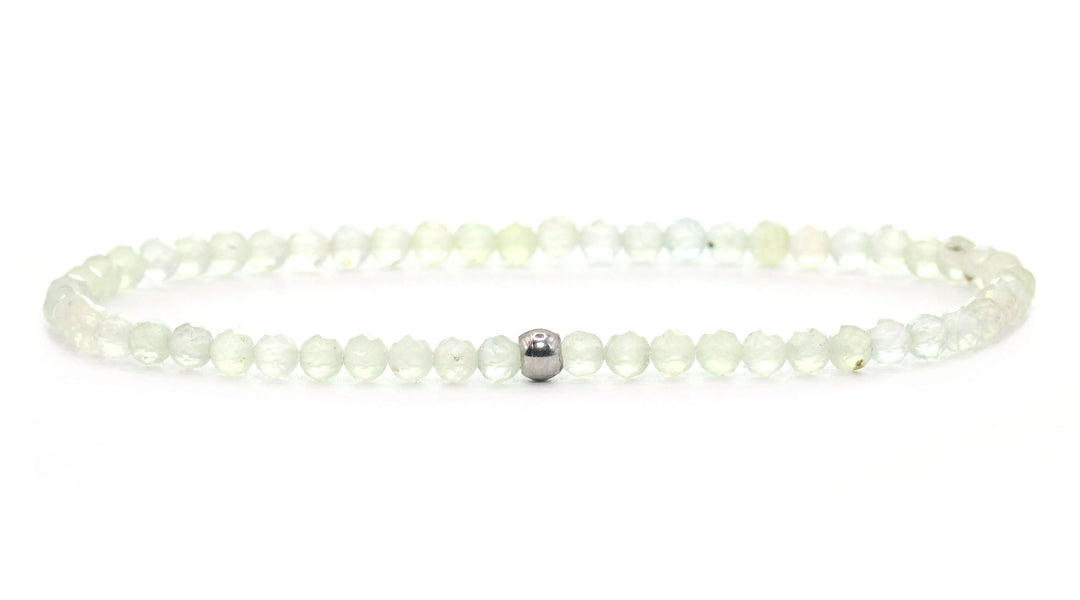 Echtes Edelstein Armband mit facettierten 3mm Perlen - verschiedene Längen - Heilstein Schutzstein E