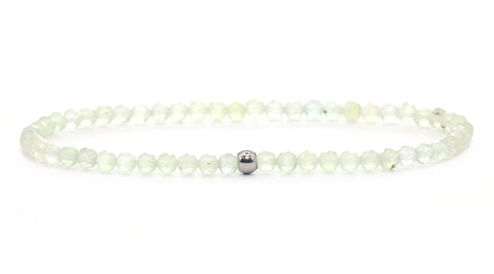 Echtes Edelstein Armband mit facettierten 3mm Perlen - verschiedene Längen - Heilstein Schutzstein E