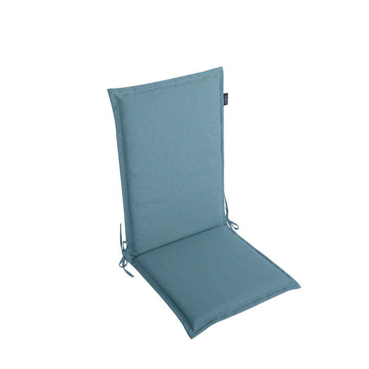 LILENO HOME Gartenstuhl Auflagen als [1er Set - Hochlehner] in Aqua - Bequeme Liegen als Sitzauflage