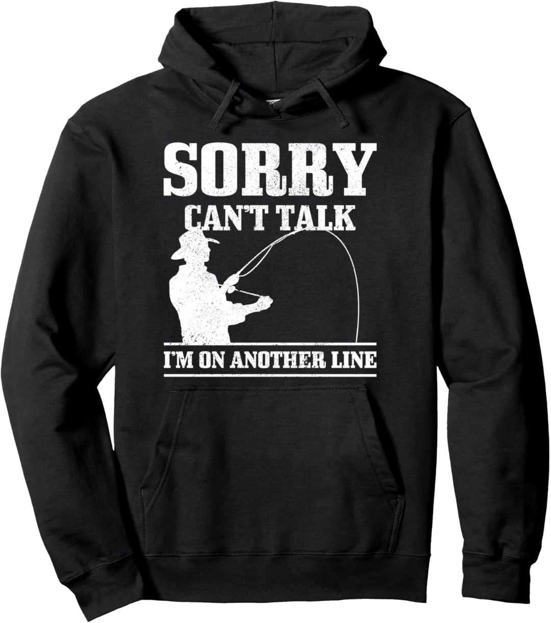 Angler Geschenk Spruch Angeln Lustig Pullover Hoodie