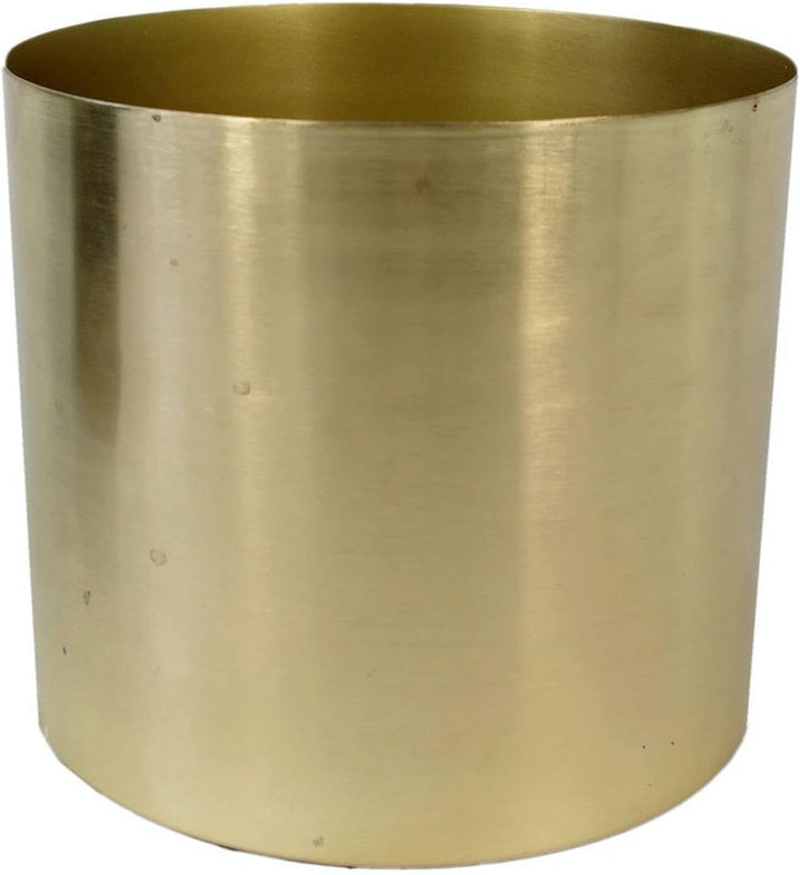 Leaf Moderner Übertopf aus Metall, goldfarben, 18 cm 18 cm Gold, 18 cm Gold