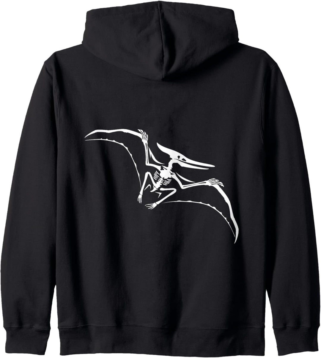 Pteranodon Prähistorisches Fossil Skelett (weisses Logo-Design) Kapuzenjacke