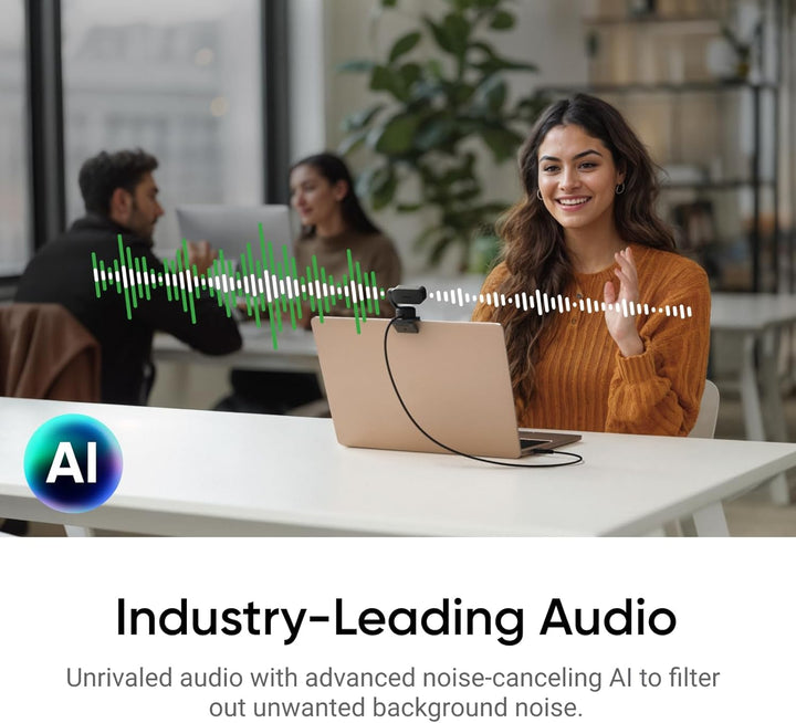 Insta360 Link 2 Standard Bundle - 4K Webcam für PC/Mac, 1/2" Sensor, KI-Tracking, HDR, Mikrofon mit